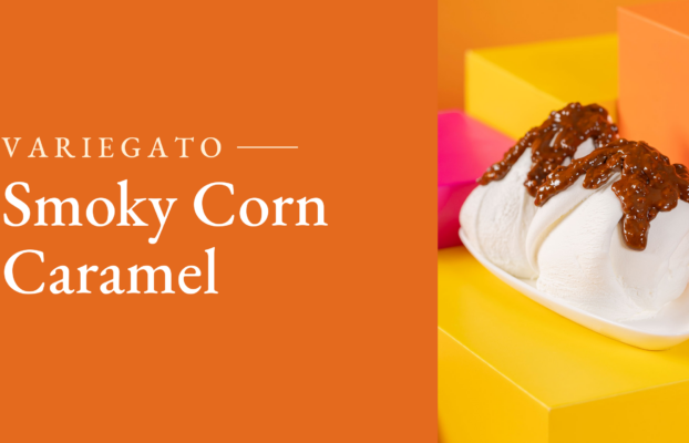 Smoky Corn Caramel: il variegato che porta l’autunno in gelateria